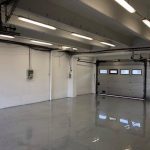 Boxutca box belső tér Hungaroring garázs világítás