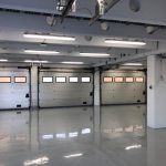 Boxutca box belső tér Hungaroring garázs világítás